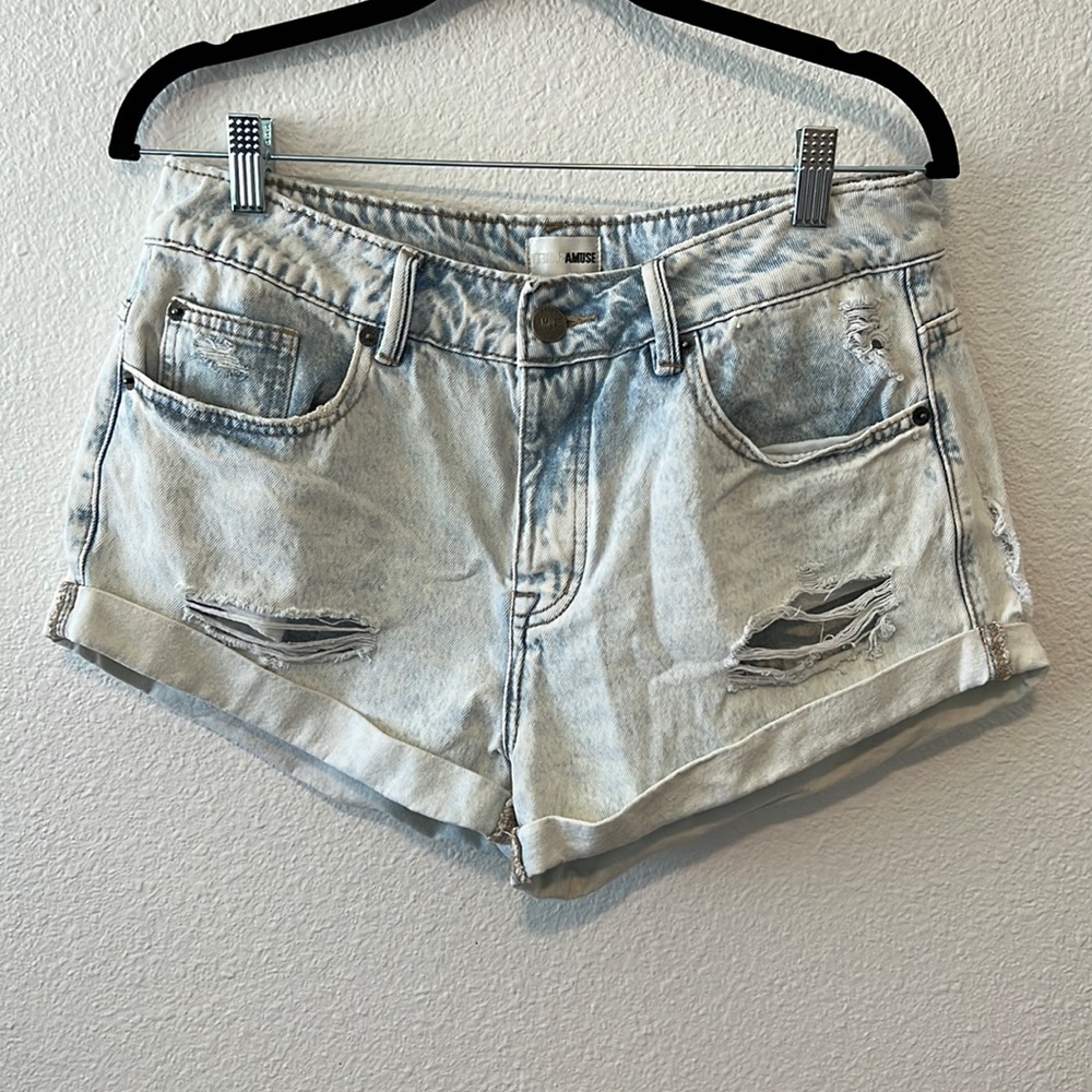 Acid Washed Jean Shorts